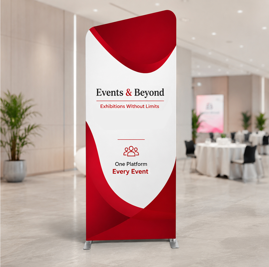 Portable Exhibit Display - Tilted