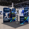 3m Wide Premium Modular Exhibition Booth Kit with TV Display