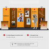 Kit de stand courbe magnétique 3x6m avec 2 comptoirs