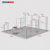 6x6m Magnetic Booth Kit with Y-Shape Walls & Reception Counter