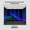 Shell scheme Exhibition Graphics for 4m Wide x 3m Depth Booth
