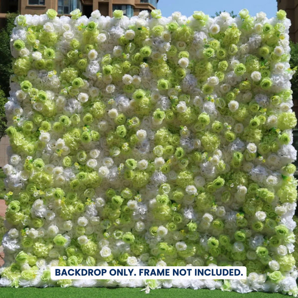 Mur de fleurs artificielles pour événement – Style 46