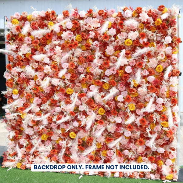 Mur de fleurs artificielles pour événement – Style 57