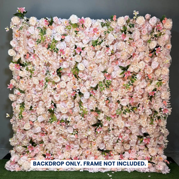 Mur de fleurs artificielles pour événement – Style 60