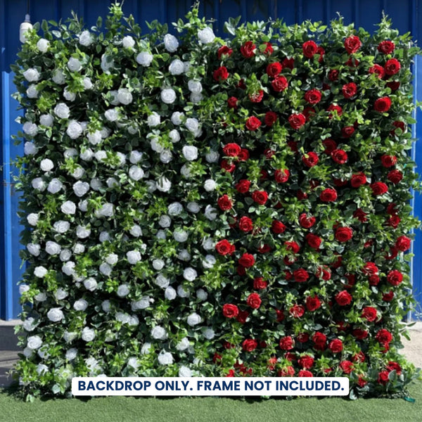 Mur de fleurs artificielles pour événement – Style 74