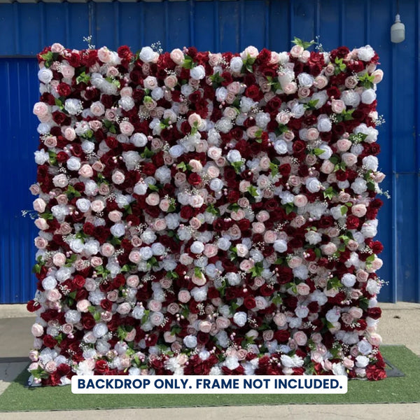 Mur de fleurs artificielles pour événement – Style 76