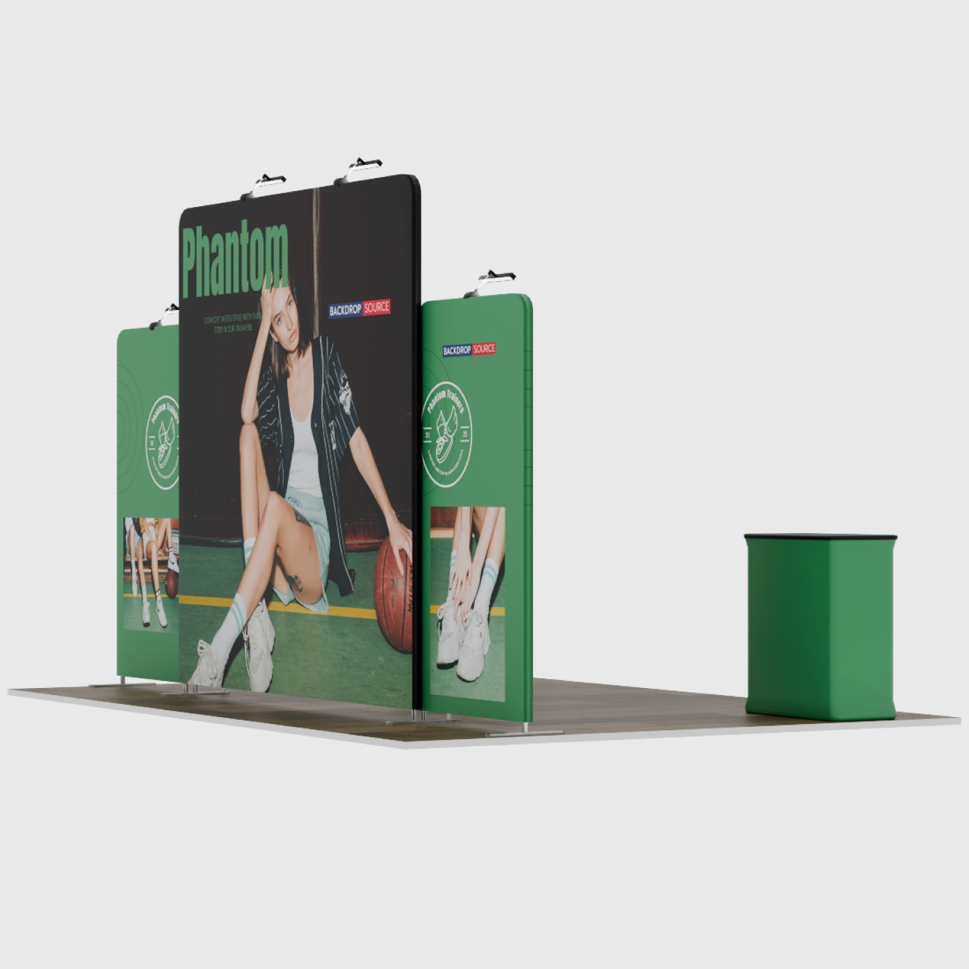 20ft Portable trade show displays Model 5