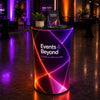 Backlit Fabric Oval Pop Up Counter