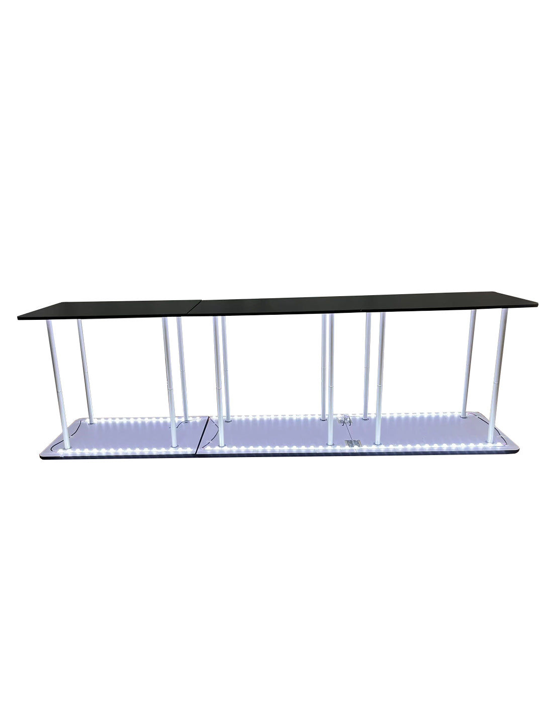 Afficheur de comptoir à LED en tissu rétroéclairé - 3m W