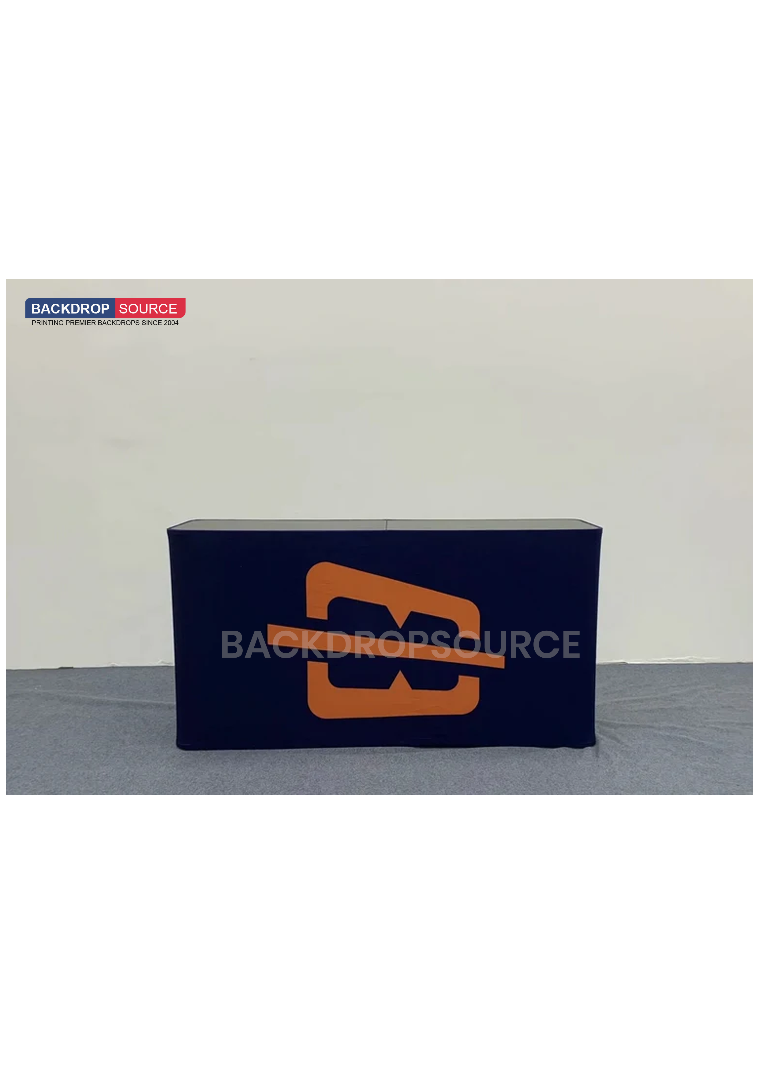 Afficheur de comptoir à LEDs en tissu rétro-éclairé 1 m/1.2 m/1.8 m W