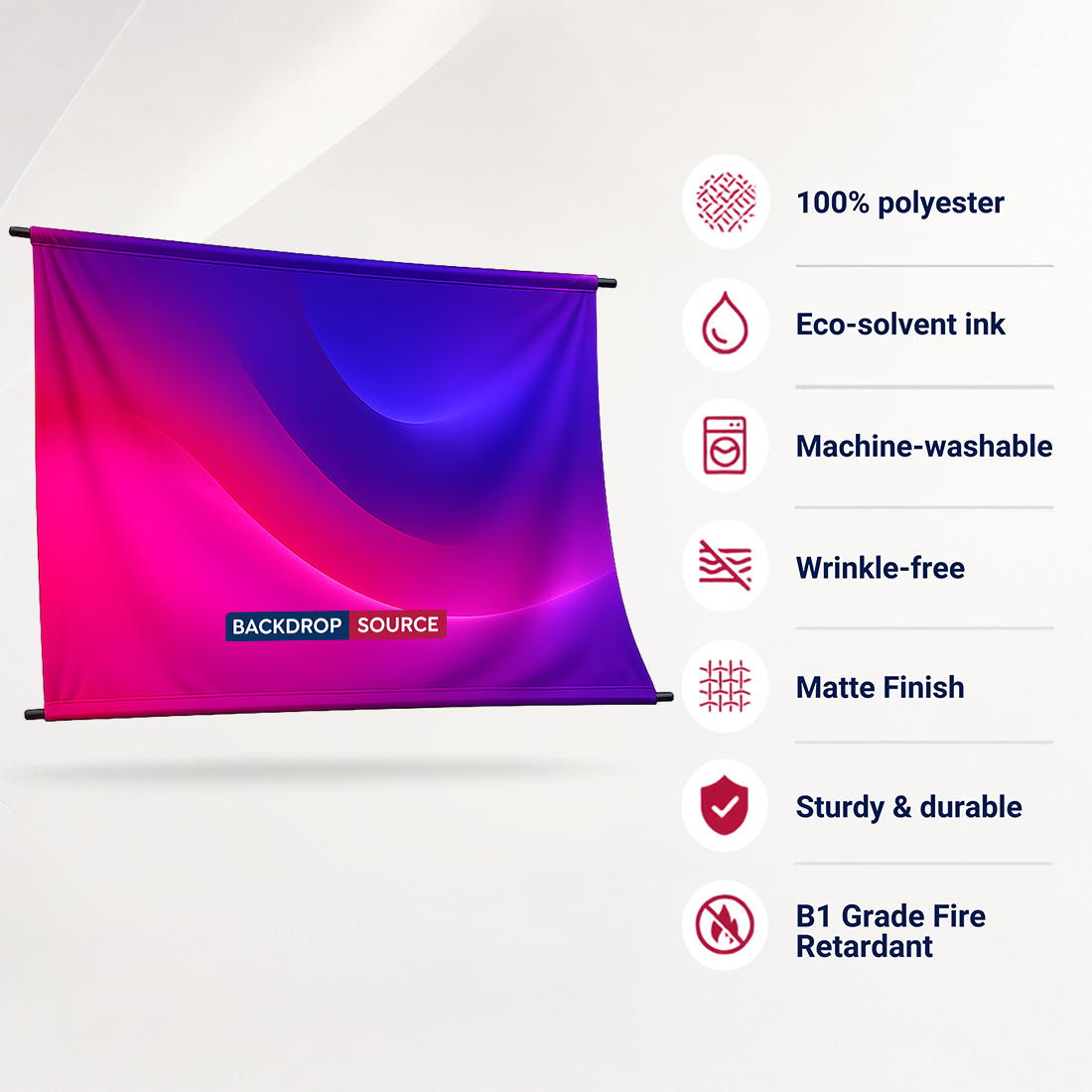 Impression de fond de scène sur tissu occultant