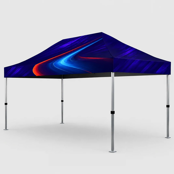 Tente à baldaquin en tissu robuste – (4,5 m L x 3 m H)