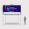 Banderole publicitaire pour auvent en tissu imprimé