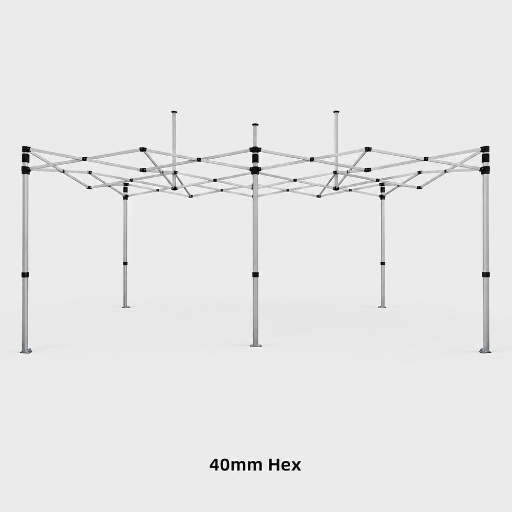 Tente pliante 4,5 m x 3 m avec kit de drapeau à voile