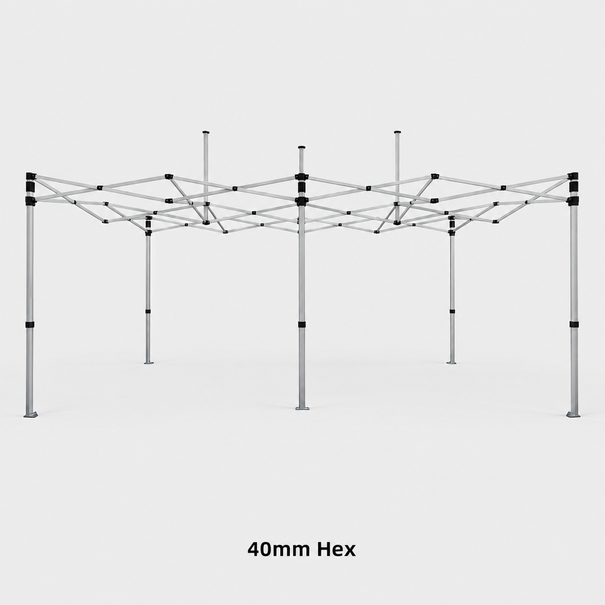 Tente pliante 4,5 m x 3 m avec kit de drapeau à voile
