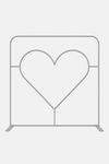 Straight Tension Fabric Media Wall – Heart Cutout
