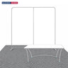 Kit de stand compact 3x3m avec mur arrière et nappe personnalisée
