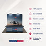 Kit de stand compact 3x3m avec mur arrière et nappe personnalisée