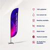 Convex Feather Fabric Flag