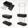 Mallette de podium en tissu convertible avec panneau d'en-tête