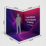 Stand de salon d'angle imprimé sur mesure (2 cloisons)