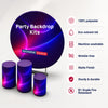 Customized Round Backdrop Kits with Counter for Birthday Parties & Events