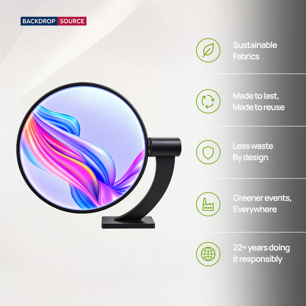 Caisson lumineux rotatif LED double face