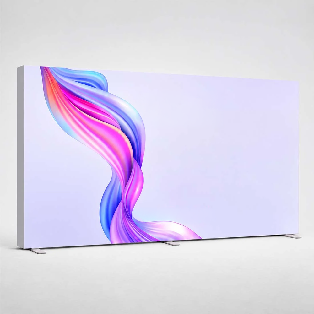Non-Backlit SEG Fabric Media Wall - 5m W x 2.5m H