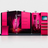 3x6m Booth Kit with Inclined Walls, L-Shape TV Tower & Counter