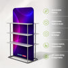 EZ Display Banner Stand with Shelves
