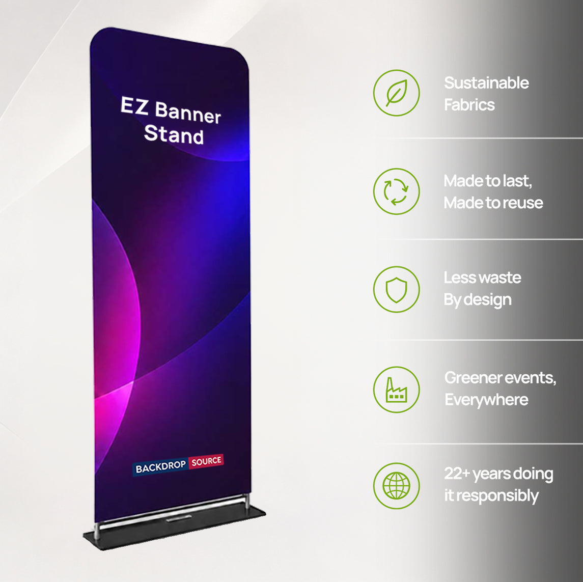 EZ Banner Stands for Trade Show Displays
