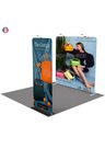 Essentiels pour salon EZ : Kit de stand 3mx3m avec mur arrière et porte-bannière