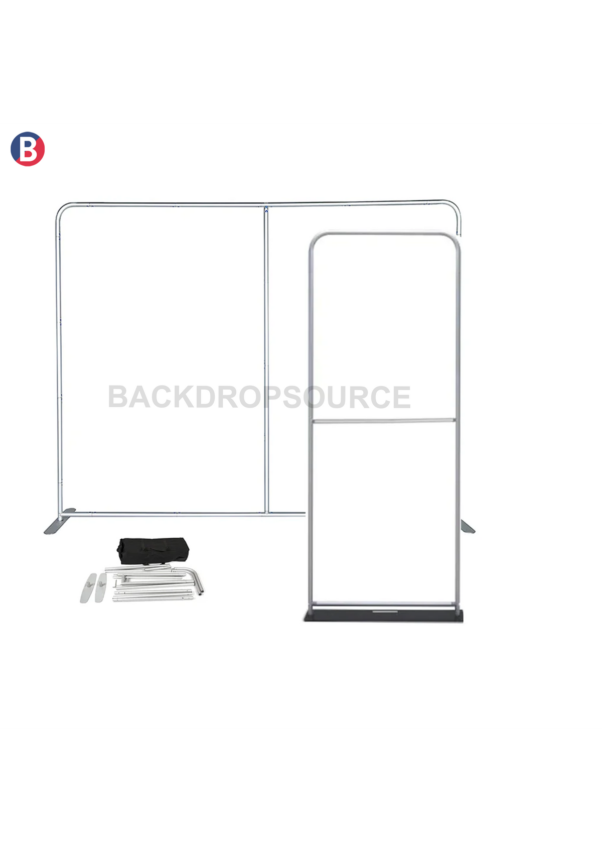 Essentiels pour salon EZ : Kit de stand 3mx3m avec mur arrière et porte-bannière