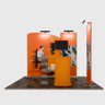 3m Wide Premium Modular Exhibition Booth Kit with TV Display