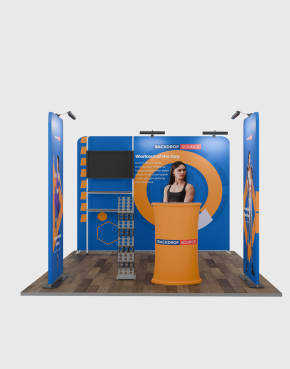 High-end exhibition kit for 3m wide stands