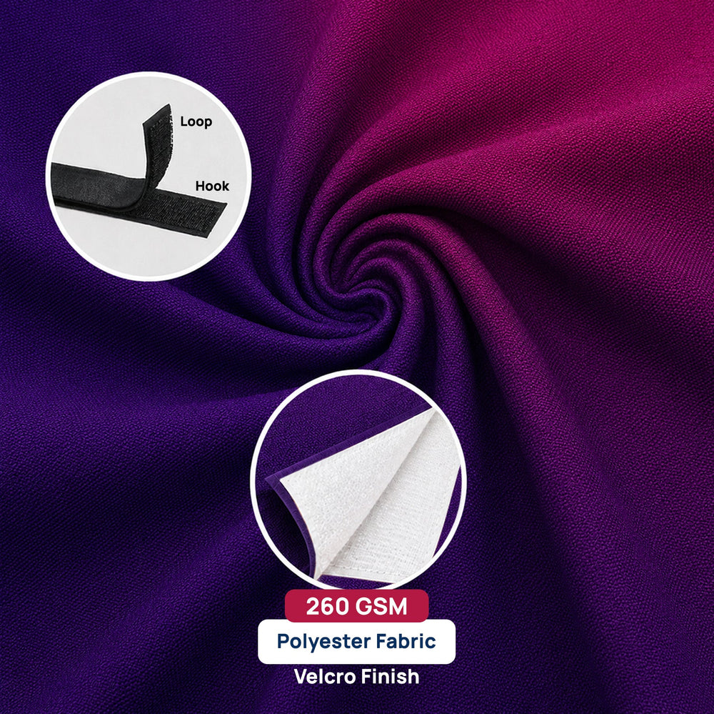 Kit de stand parapluie droit en tissu avec éclairage à pince