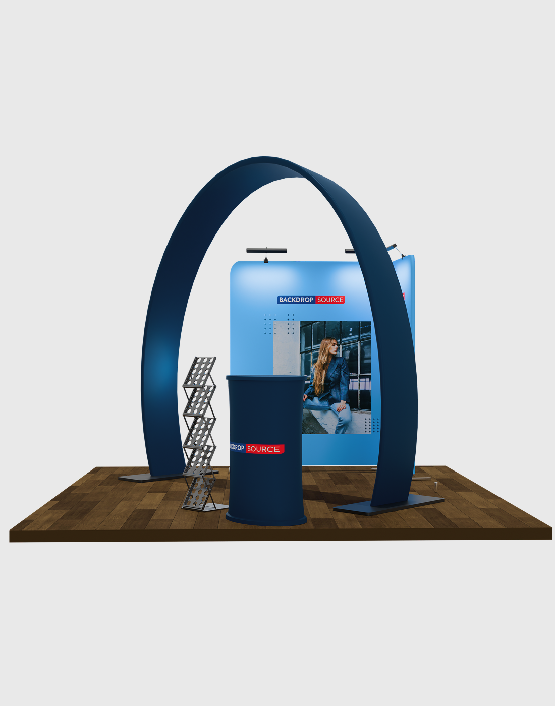 Modular Horseshoe Arch Exhibition Kit for 3m Wide Booths