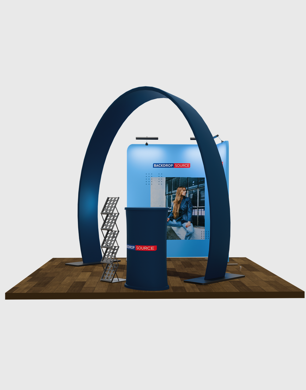 Modular Horseshoe Arch Exhibition Kit for 3m Wide Booths