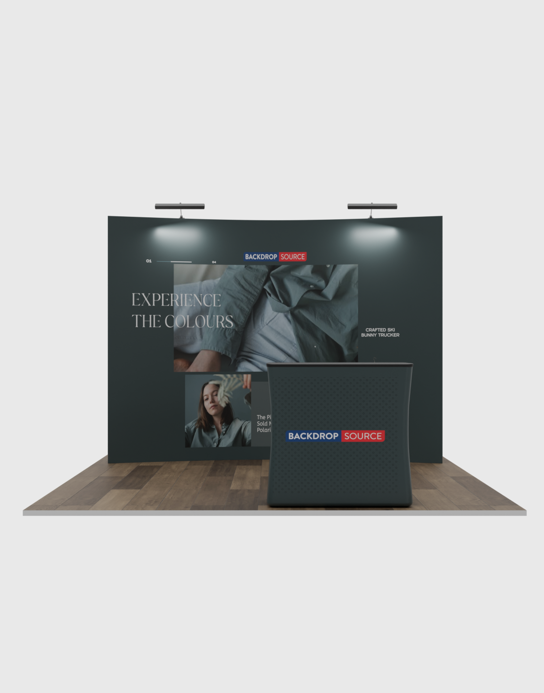 10ft Trade Show Display - Curved Popup