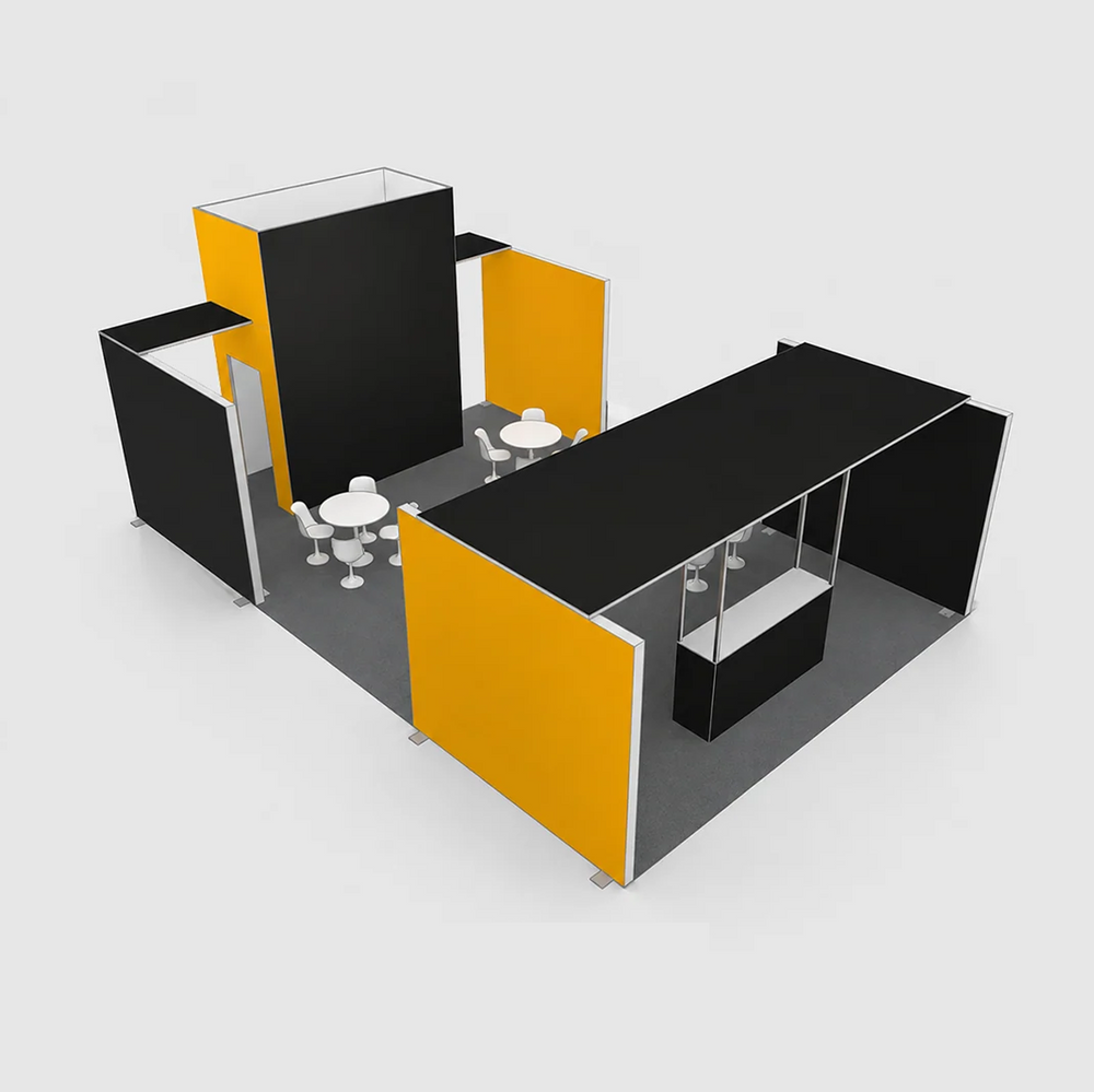 9x6m SEG Booth Kit with Meeting Space & Lockable Tower Counter