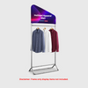 Mur de vêtements incliné