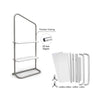 Inclined Display Wall with Shelves