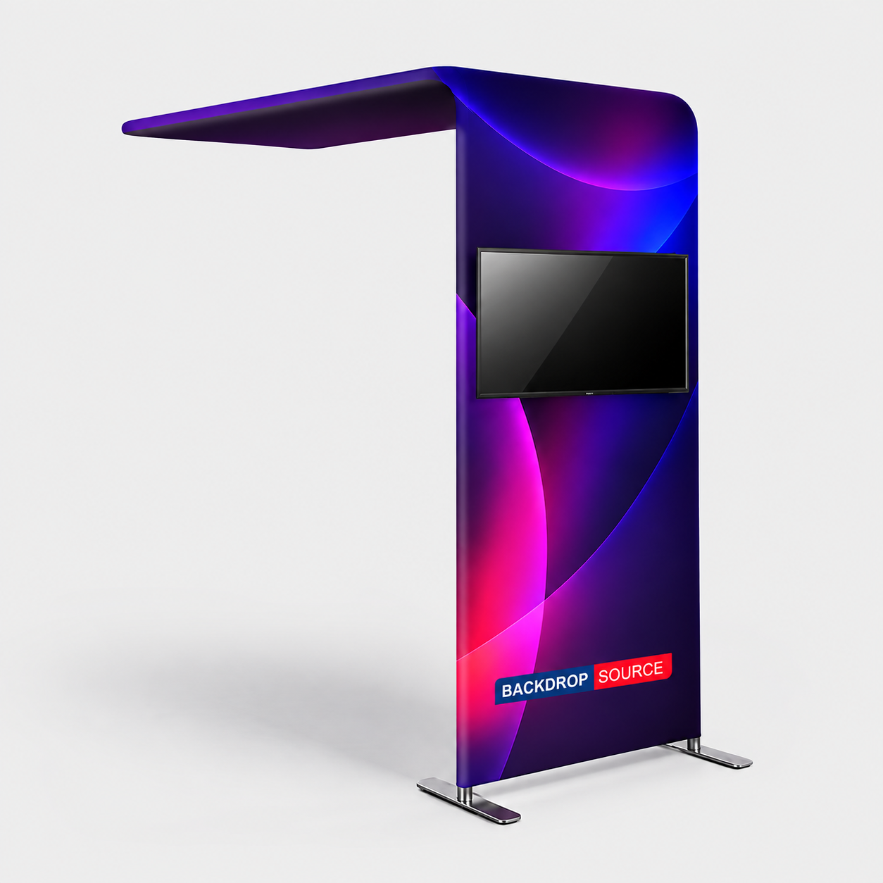 L-Shaped Arch Tube Fabric Display
