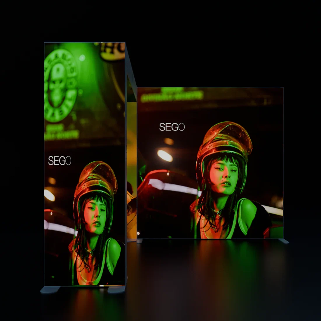 Kit de stand rétroéclairé SEGO 3x3m avec mur arrière en arche carrée