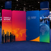 3x3m Magnetic Fabric Backwall Kit with Full-Width Graphic