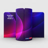 4x3m Magnetic Fabric Booth Wall with Curved Panel Options