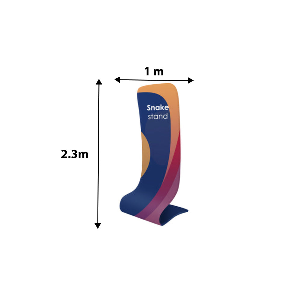 Snake Tension Fabric Display Stands
