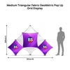 Medium Triangular Fabric GeoMetrix Pop Up Grid Display