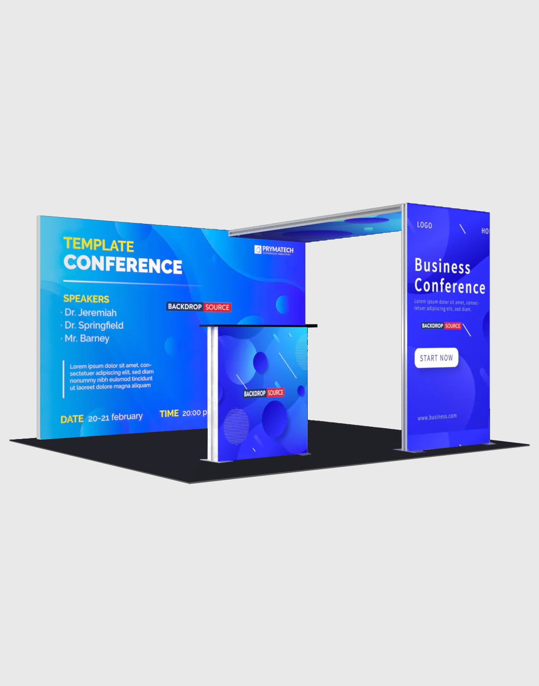3m SEG Modular Lightbox Display for Tradeshows - Model 1