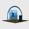 Modular Horseshoe Arch Exhibition Kit for 3m Wide Booths